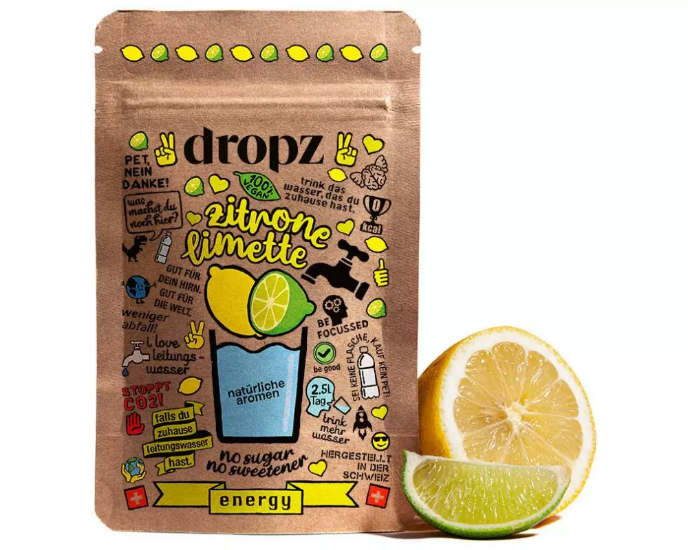 Dropz Energy Zitrone Limette 1 Beutel à 20 Stück