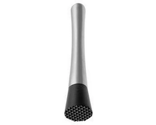 Barprofessional Muddler 1 Stück, Schwarz/Silber