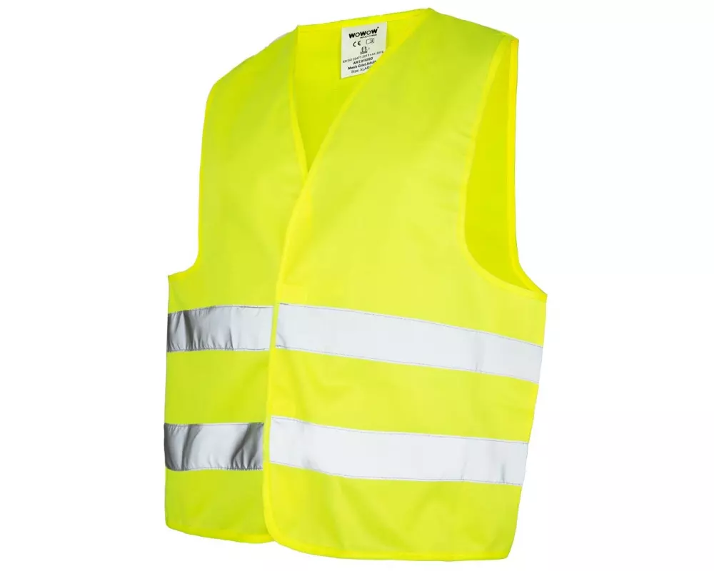 wowow Mesh Gilet Sicherheitsweste Netzgewebe Gelb