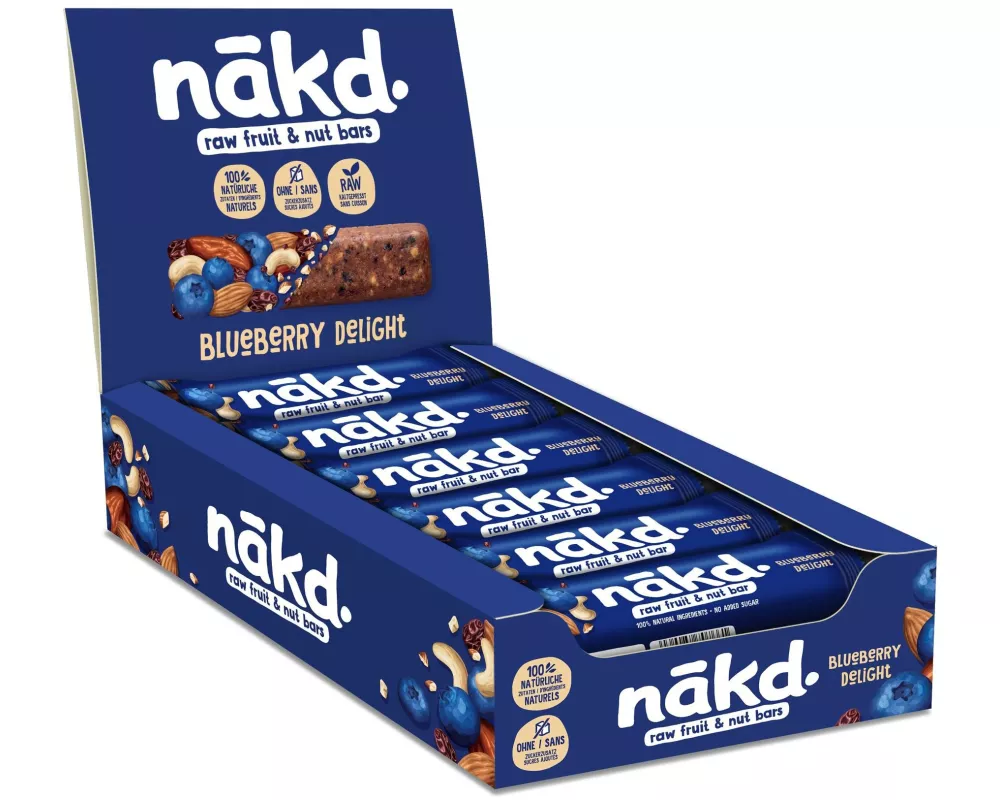 Nakd Riegel Blaubeeren, 18 x 35 g