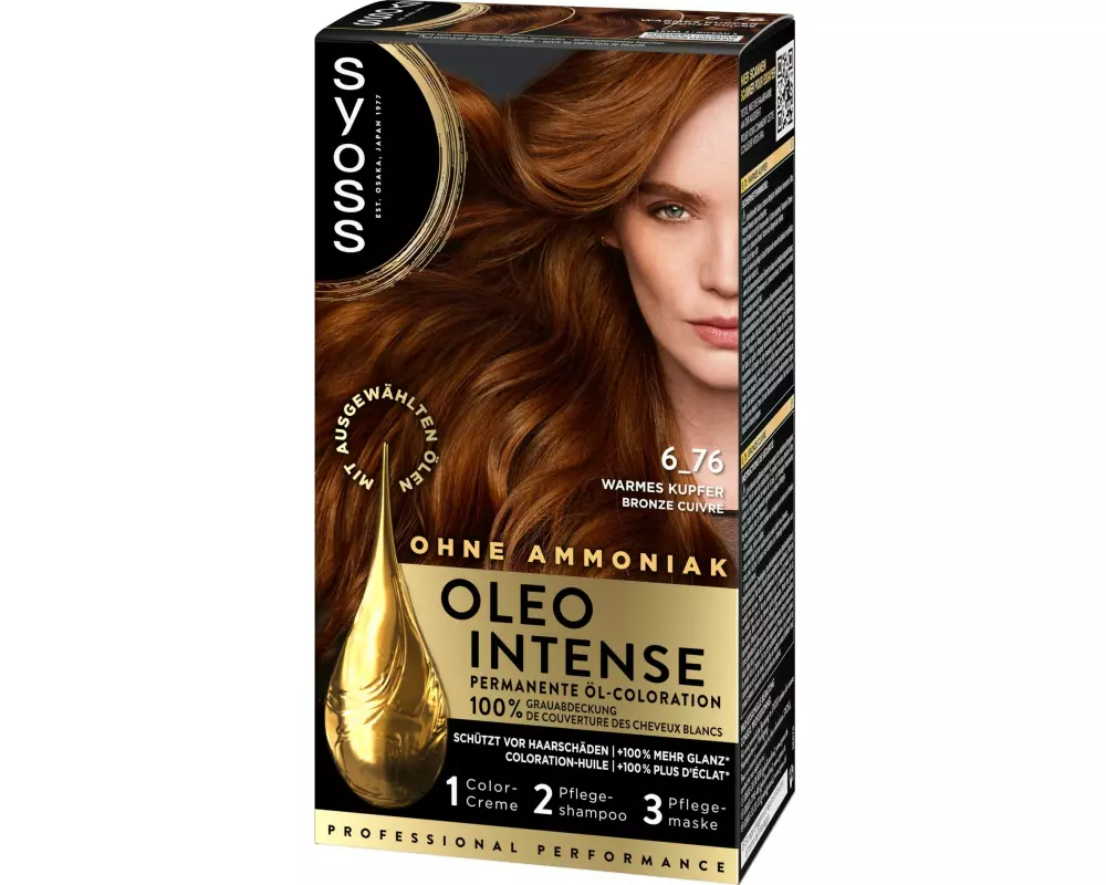 Syoss oleo intense Haarcoloration Oleo Intense 6-76 Warmes Kupfer