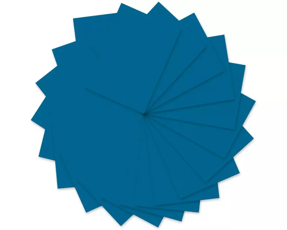 URSUS Tonzeichenpapier A4, 130 g/m², 100 Blatt, Mittelblau