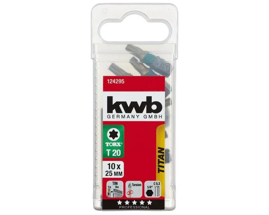 kwb Bit-Set Torx Titan T20 10-teilig