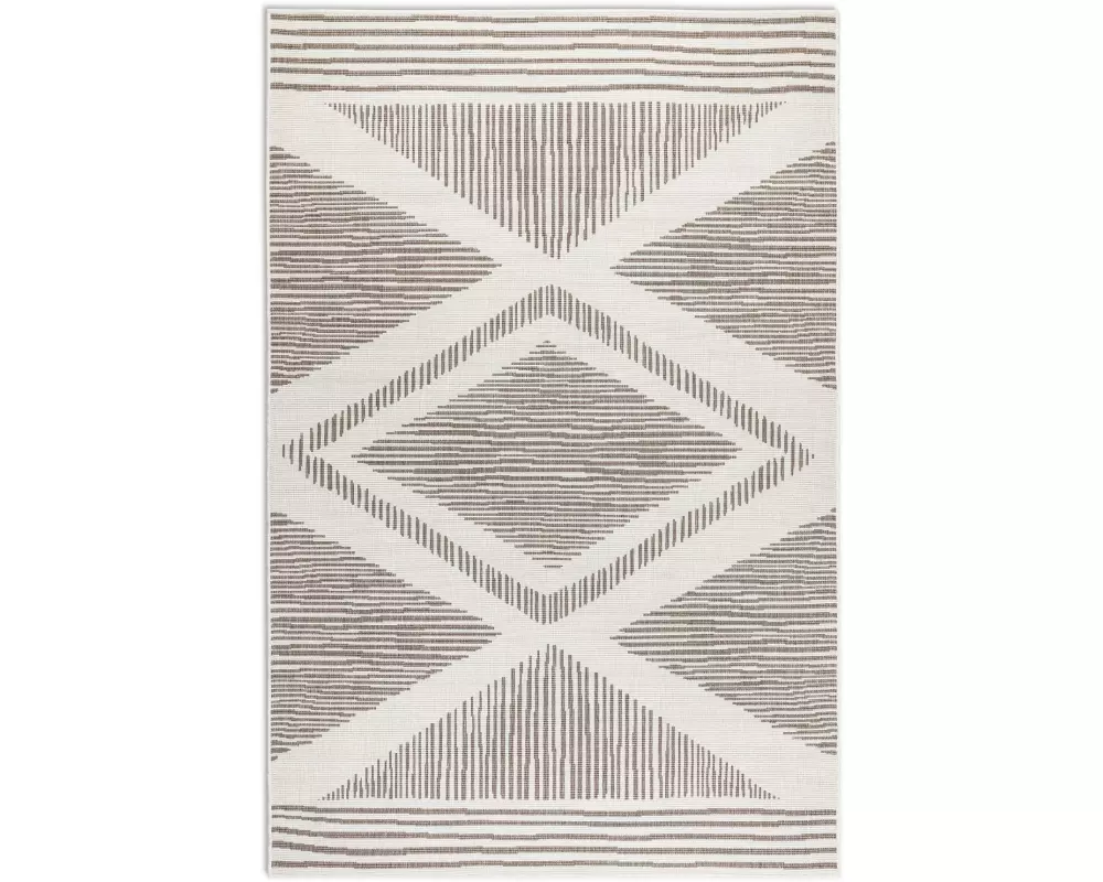 Elle Decoration Teppich Rhombus 120 x 170 cm, Linen