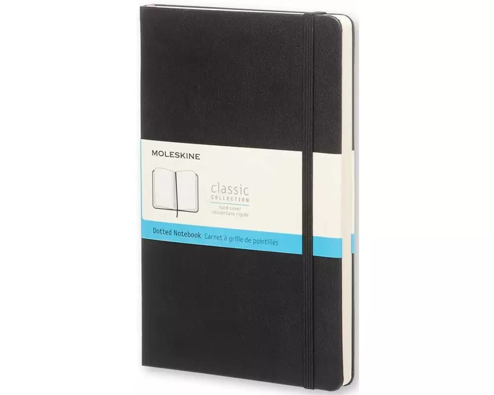 Moleskine Notizbuch Classic A5 Dot, Schwarz, 240 Seiten