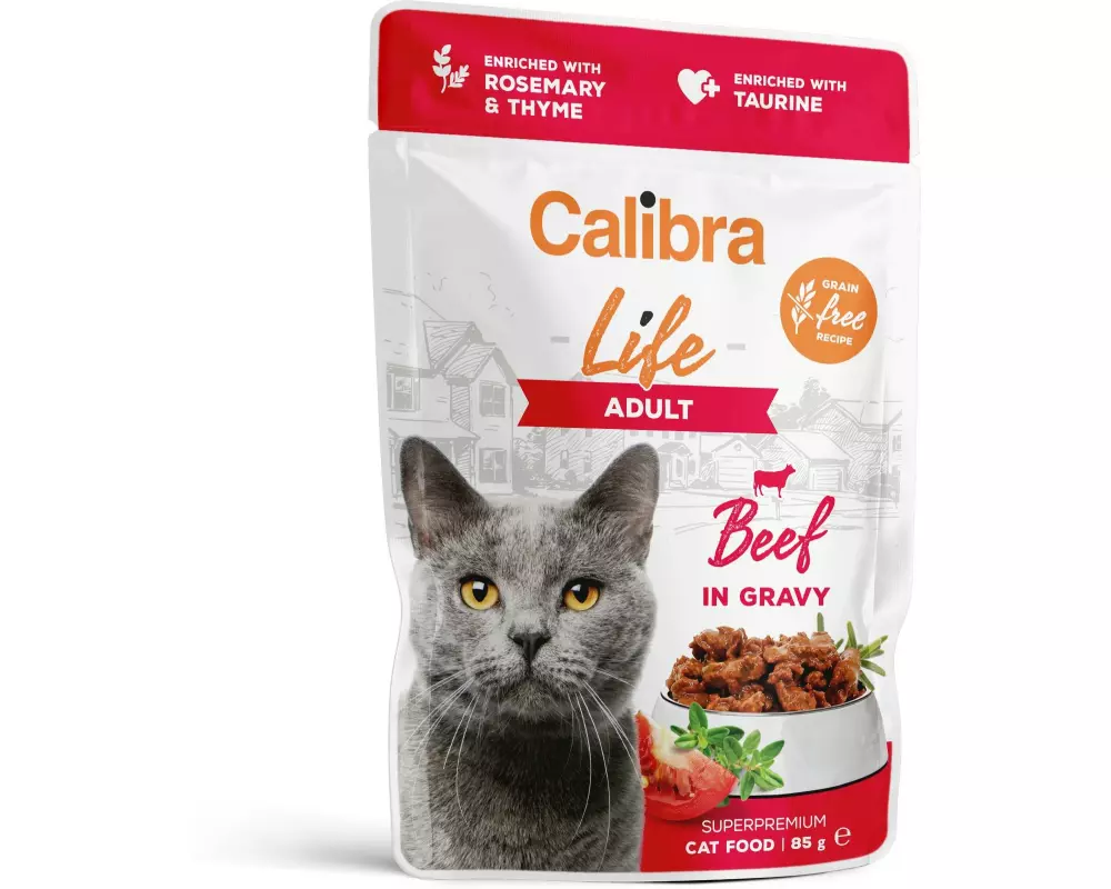 Calibra Nassfutter Life Adult Rind in Sauce 28x 85 g