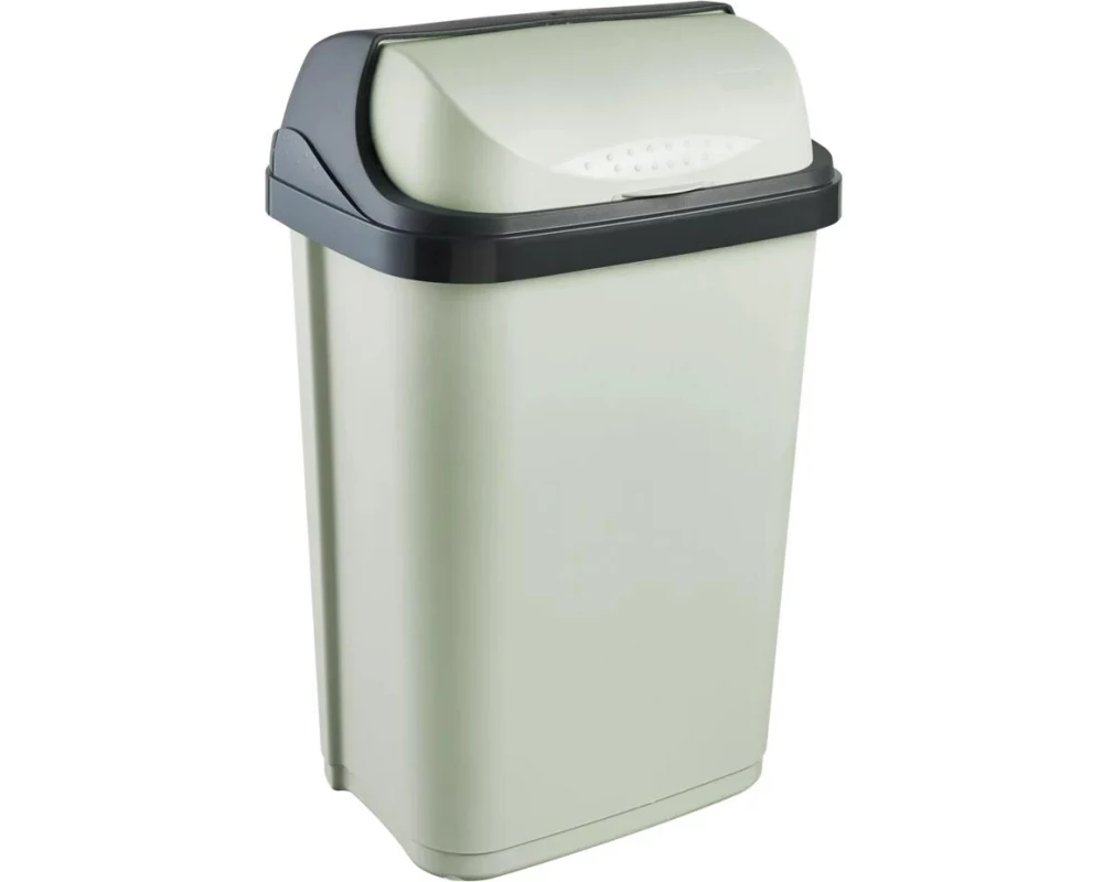 keeeper Abfalleimer Rasmus 25 l, Rolldeckel, soft green