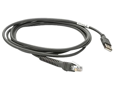 Zebra 4.57 m USB Data Transfer Cable for Barcode Scanner