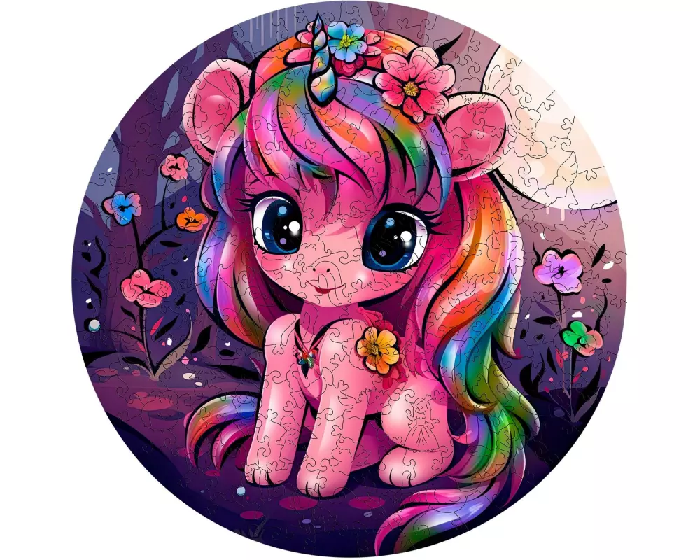 Escape Welt Holz-Puzzle Einhorn