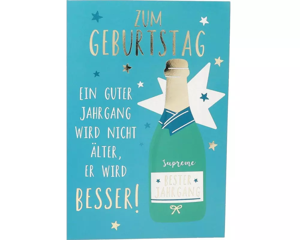 Depesche Musikkarte beweglich Geburtstag, Wein