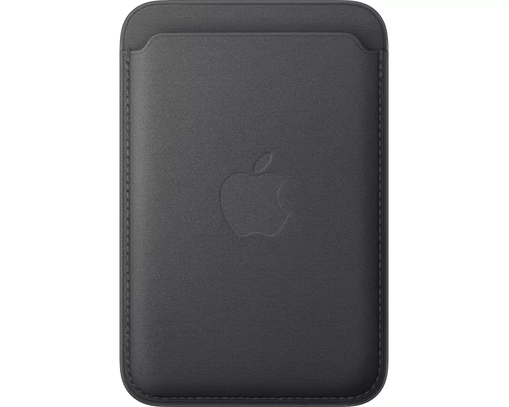 Apple iPhone Fine Woven Wallet mit MagSafe Schwarz