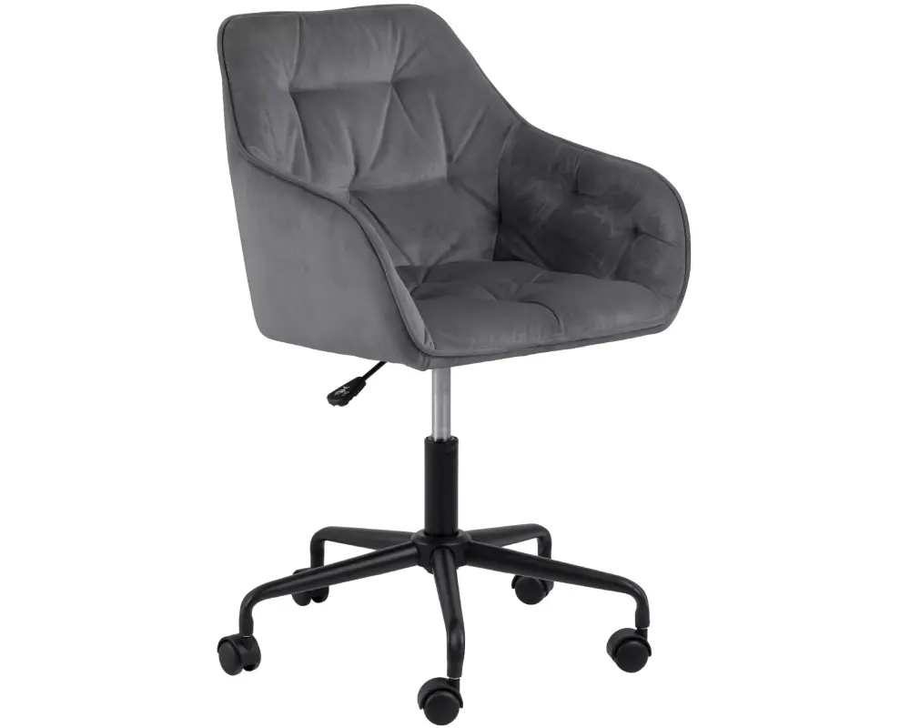 AC Design Bürostuhl Brooke, mit Bremsrollen, Dunkelgrau