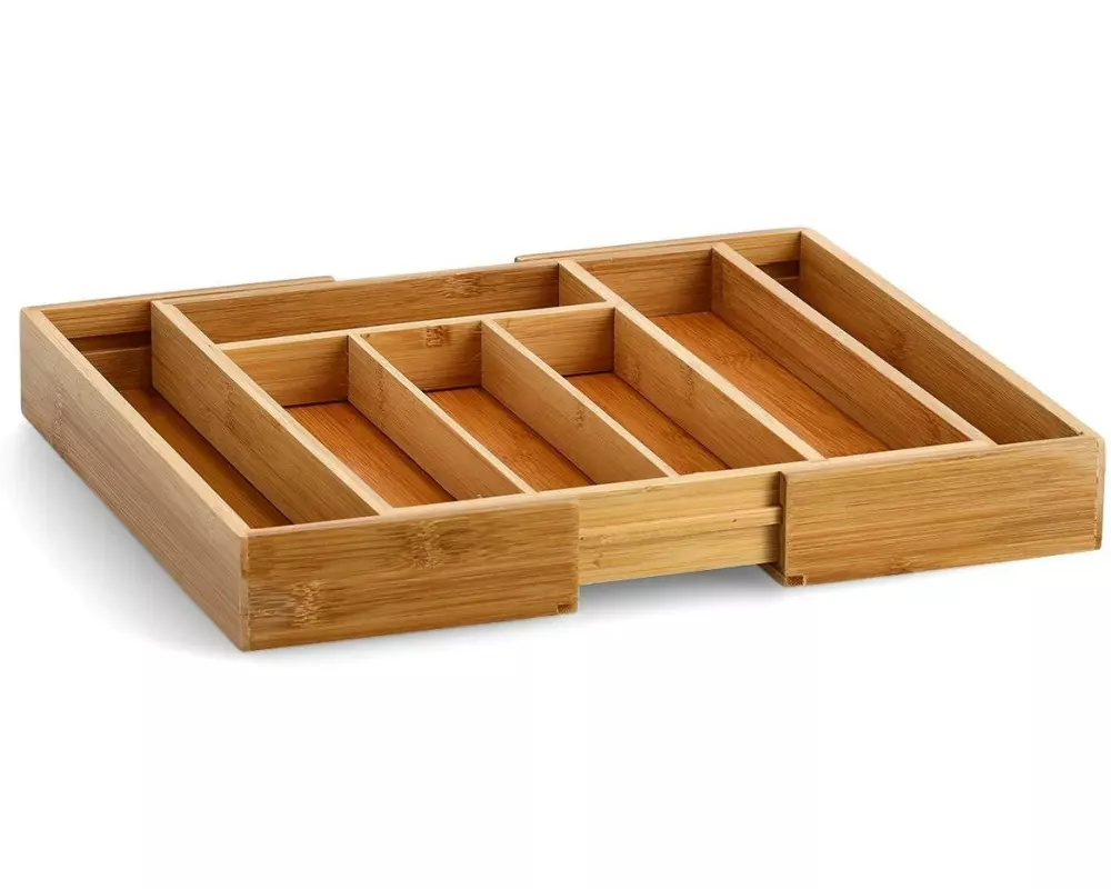 Zeller Present Besteckkasten Bamboo ausz. Braun