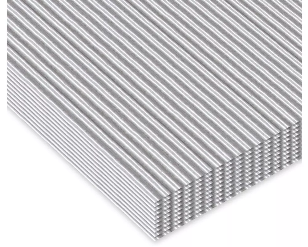 URSUS Wellpapier 50 x 70 cm 10 Stück, Silber