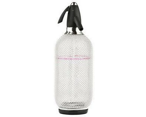 Barprofessional Soda-Siphon 1 Stück, Silber/Weiss