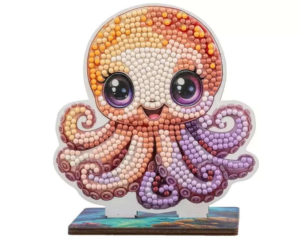 CRAFT Buddy Bastelset Octopus Crystal Art Wildlife Buddies