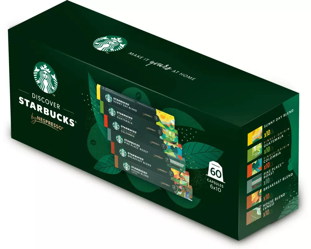 Starbucks Kaffeekapseln by Nespresso 6 Sorten à 10 Stück