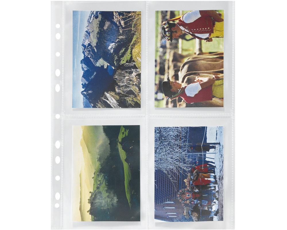 HWB Foto-Zeigetaschen 120my A4 03606.01 für Fotos 10x15cm 10 Stück