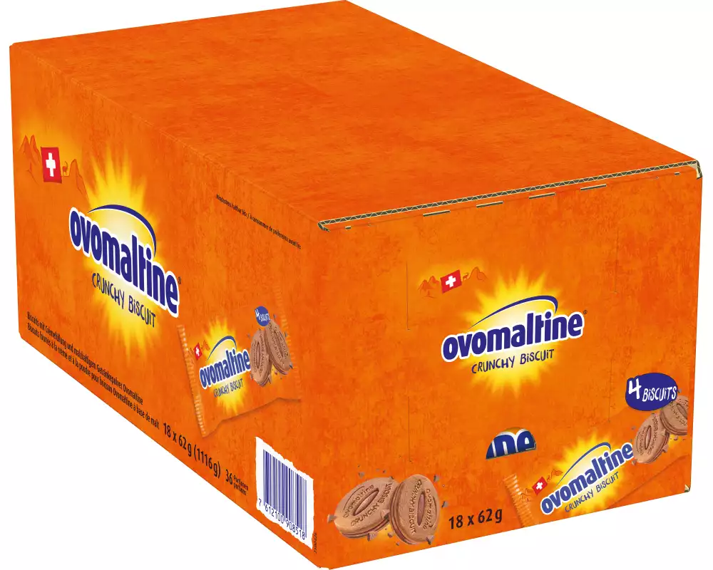 OVOMALTINE Crunchy Biscuit 102186114 62g, 18 Stk.