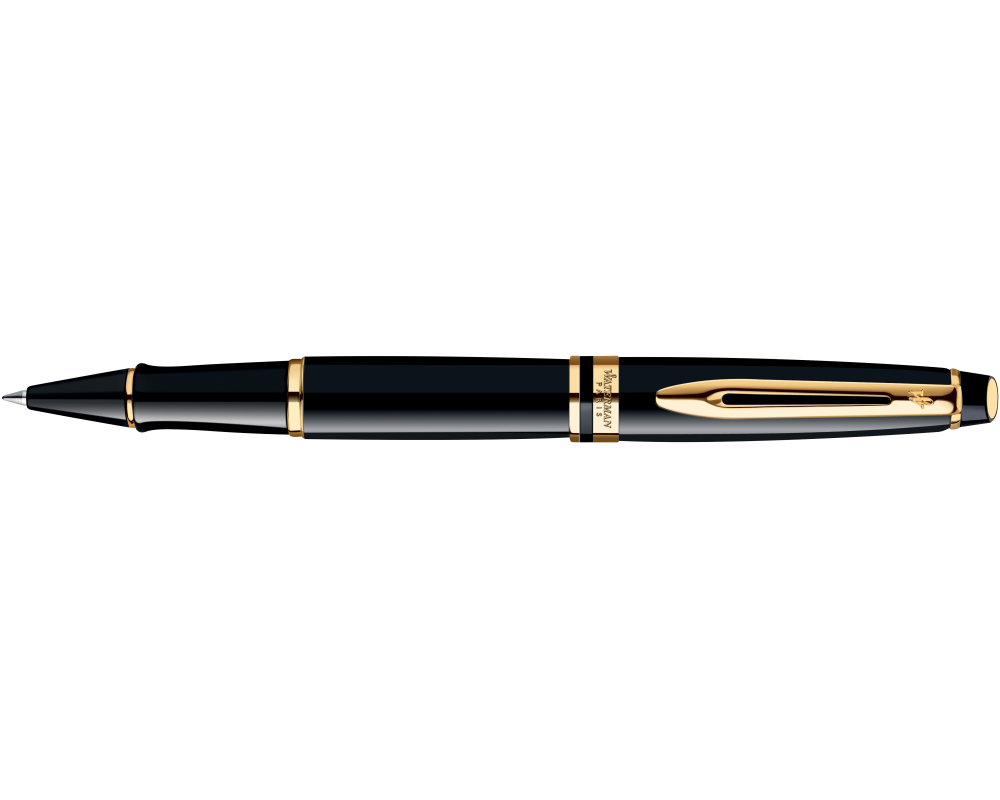 WATERMAN Tintenroller Expert F, Schwarz/Gold
