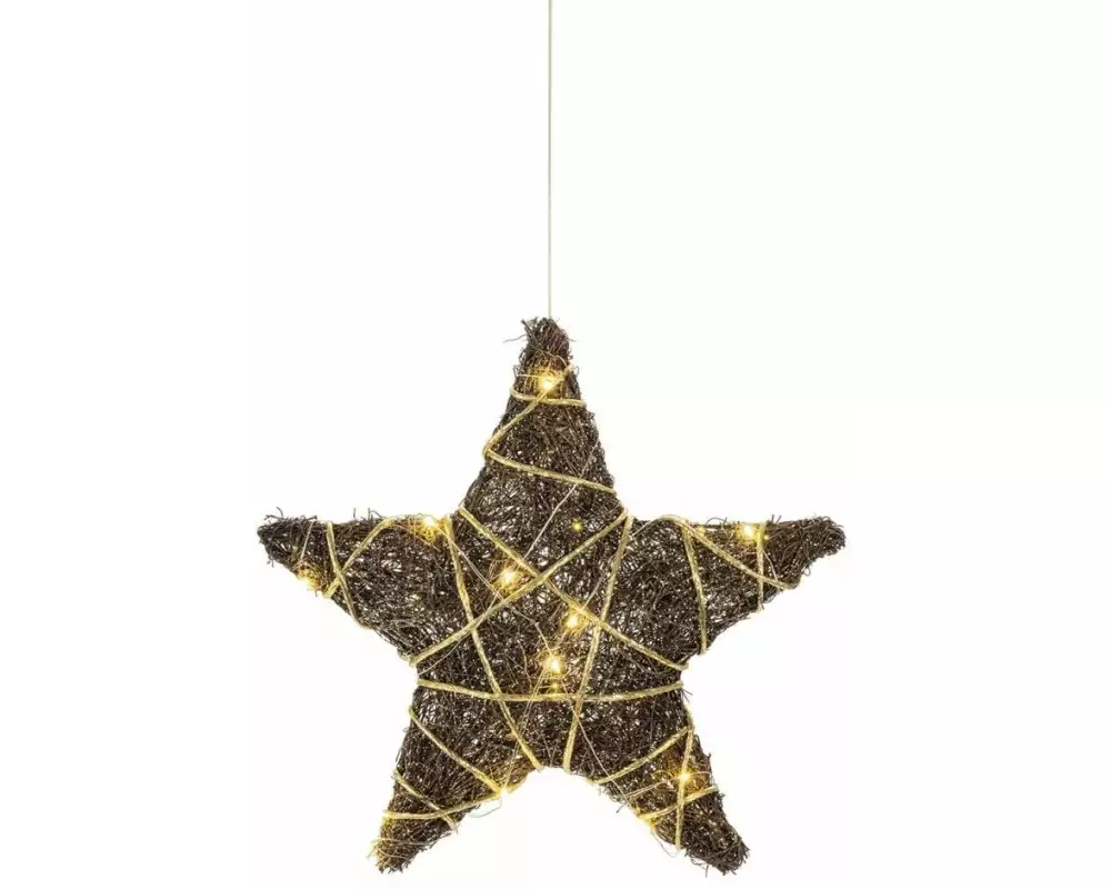 STT Natural star hanging, 30 Warmweiss