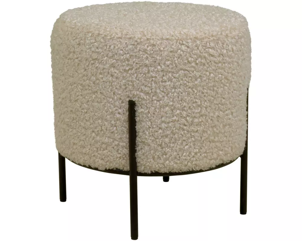 House Nordic Alford-Hocker Kiefer/Polyester (PES)/Stahl, Braun/Grau