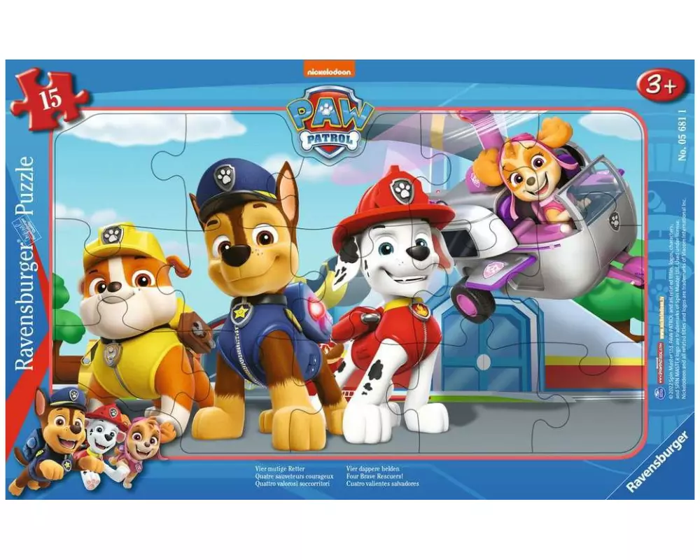 Ravensburger Kleinkinder Puzzle Paw Patrol – Vier mutige Retter