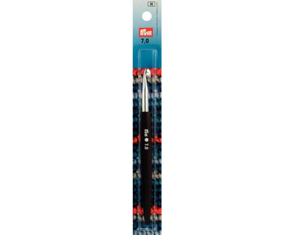 Prym Häkelnadel Softgriff, 7.00 mm Schwarz