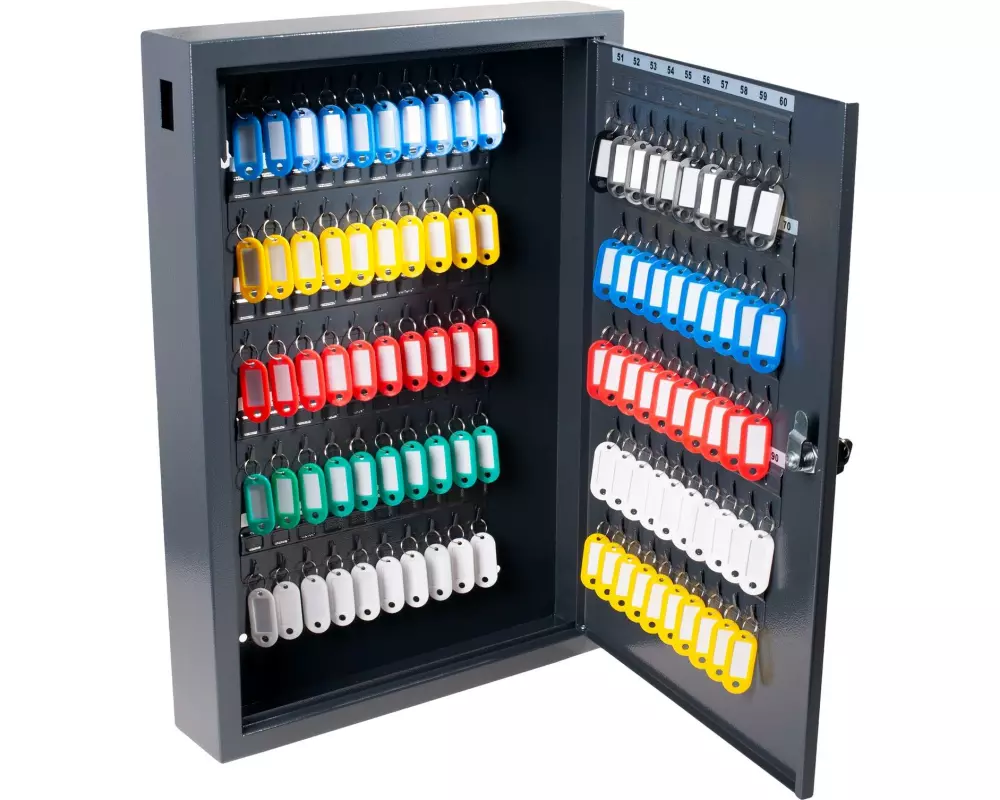 Pavo Schlüsselkasten Deluxe 100 Haken, Grau