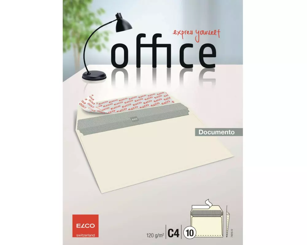 ELCO Couvert Office Documento C4 ohne Fenster, 10 Stück