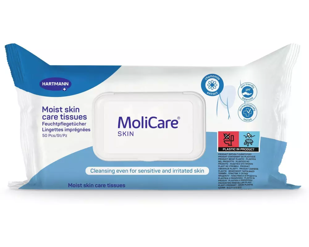 MoliCare Intimpflege Skin Feuchtpflegetücher 50 Stück