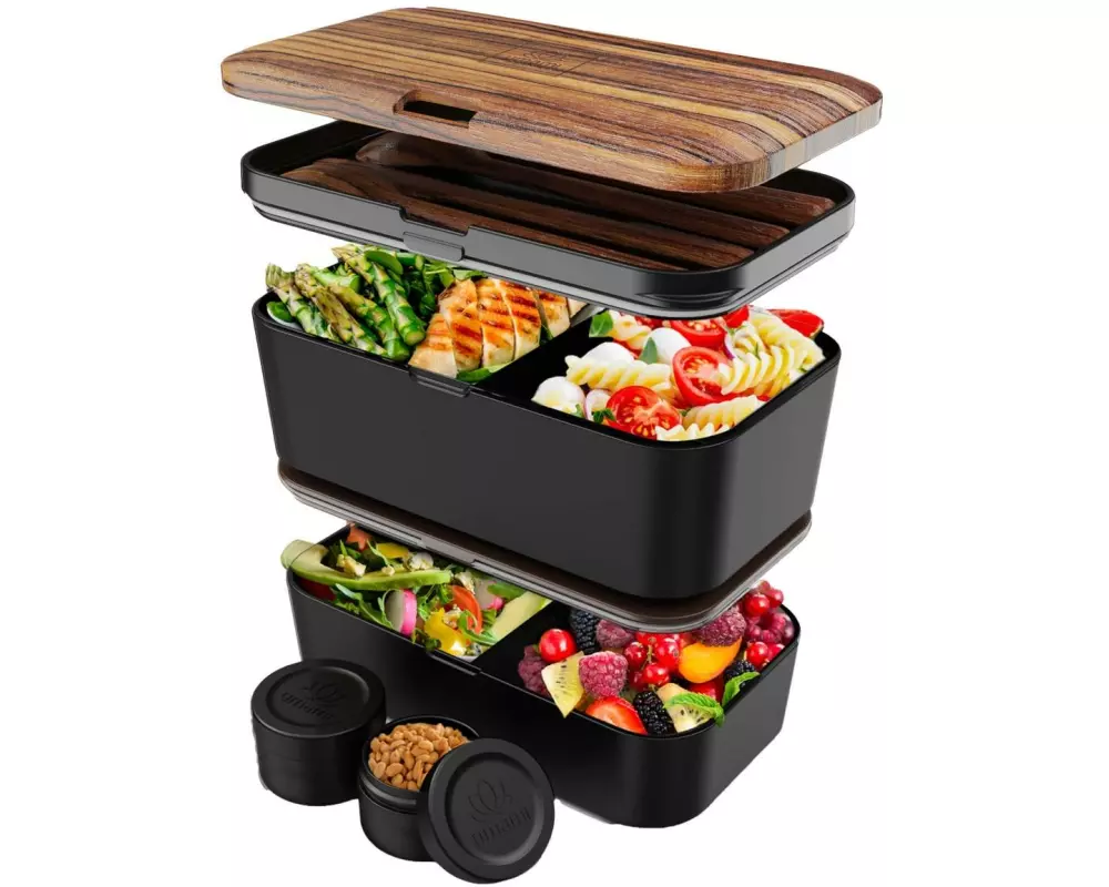 Umami Lunchbox Nestable L Wenge Black
