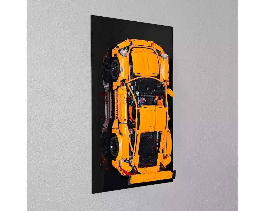 iDisplayit Acryl-Wand-Halterung für LEGO 42056 Porsche 911 GT3 RS