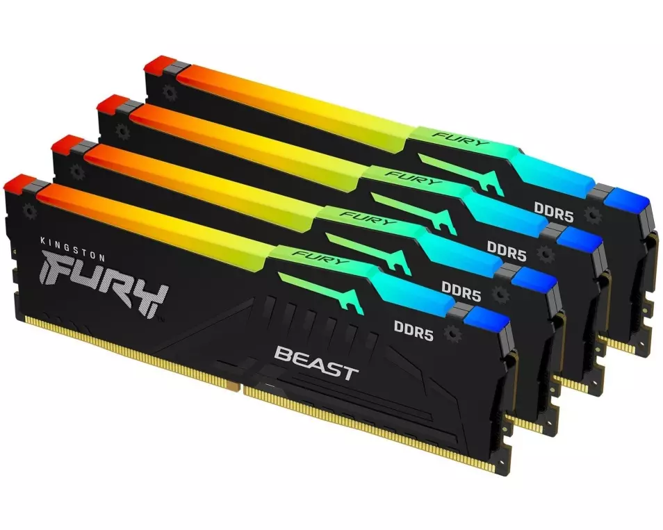 Kingston DDR5-RAM FURY Beast RGB 5600 MHz 4x 16 GB