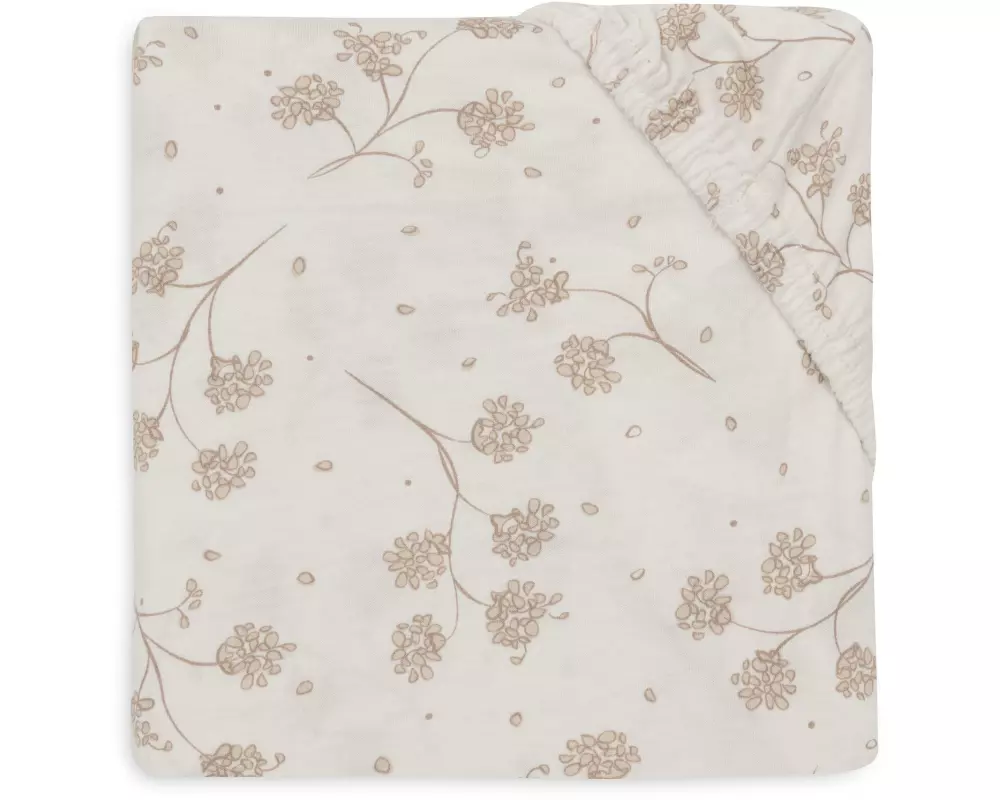 Jollein Fix-Leintuch Leafy Dreams 70/75 x 140/150 cm