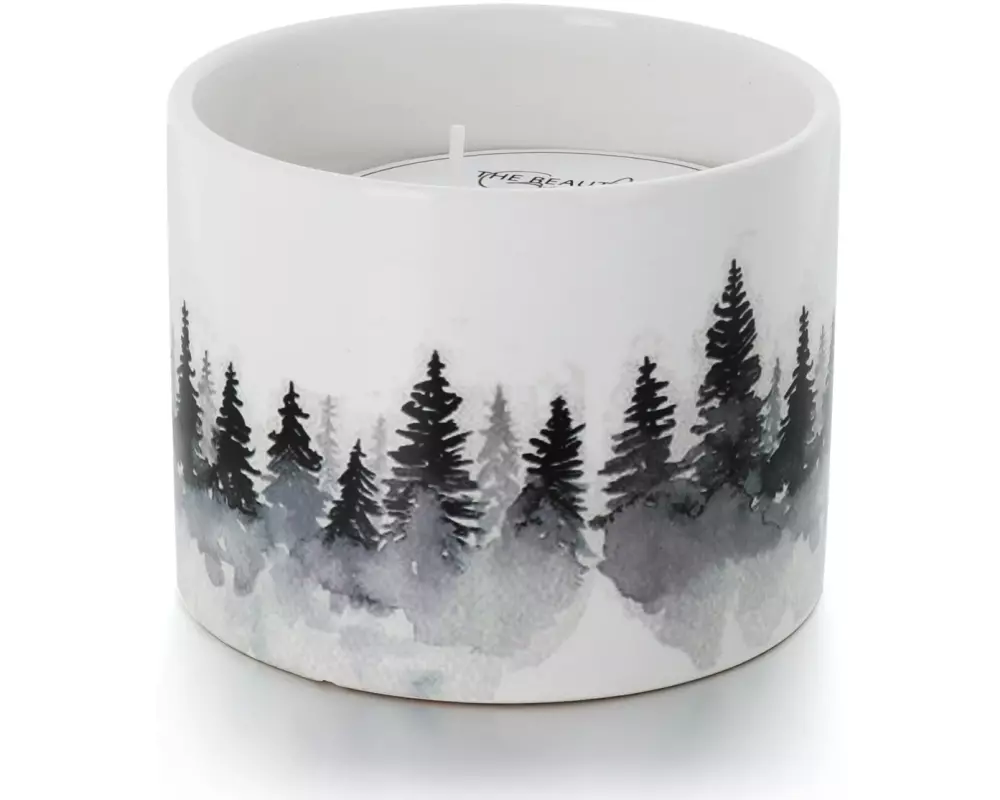 balthasar Kerze Forest 10 x 8 cm, Weiss