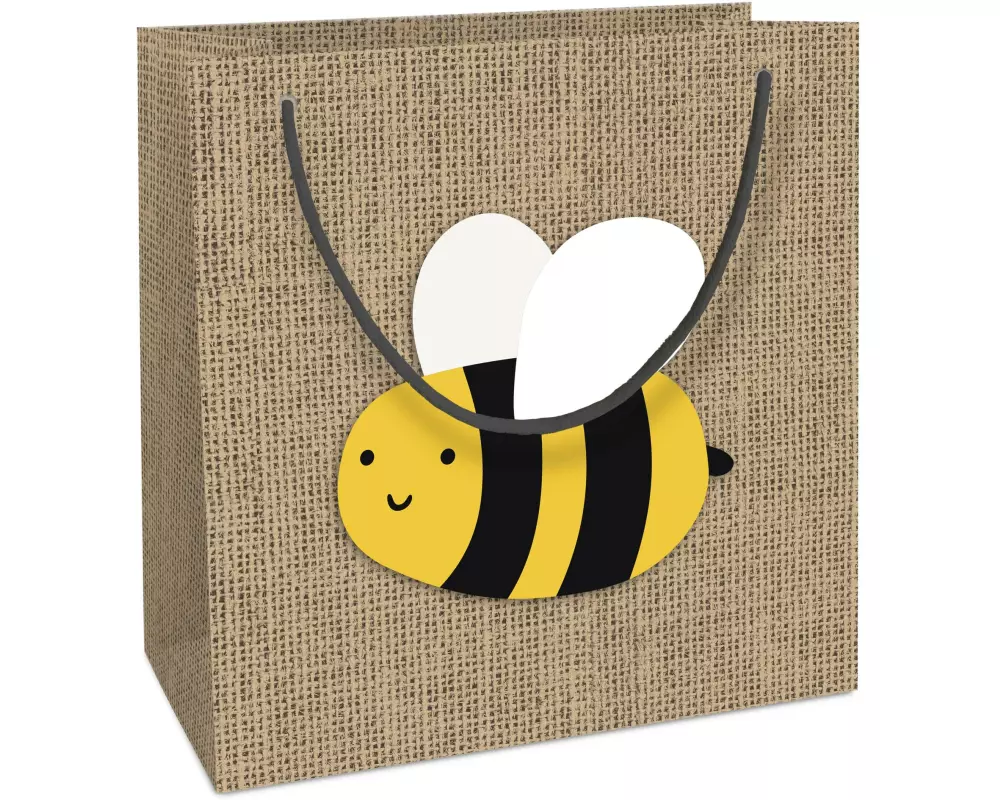 Braun + Company Geschenktasche Jute Just Bee 18 x 21 x 8 cm