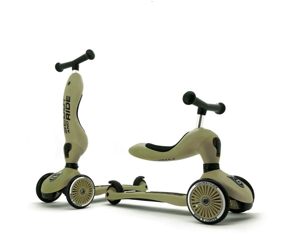 Scoot and Ride Scooter Olive Grün