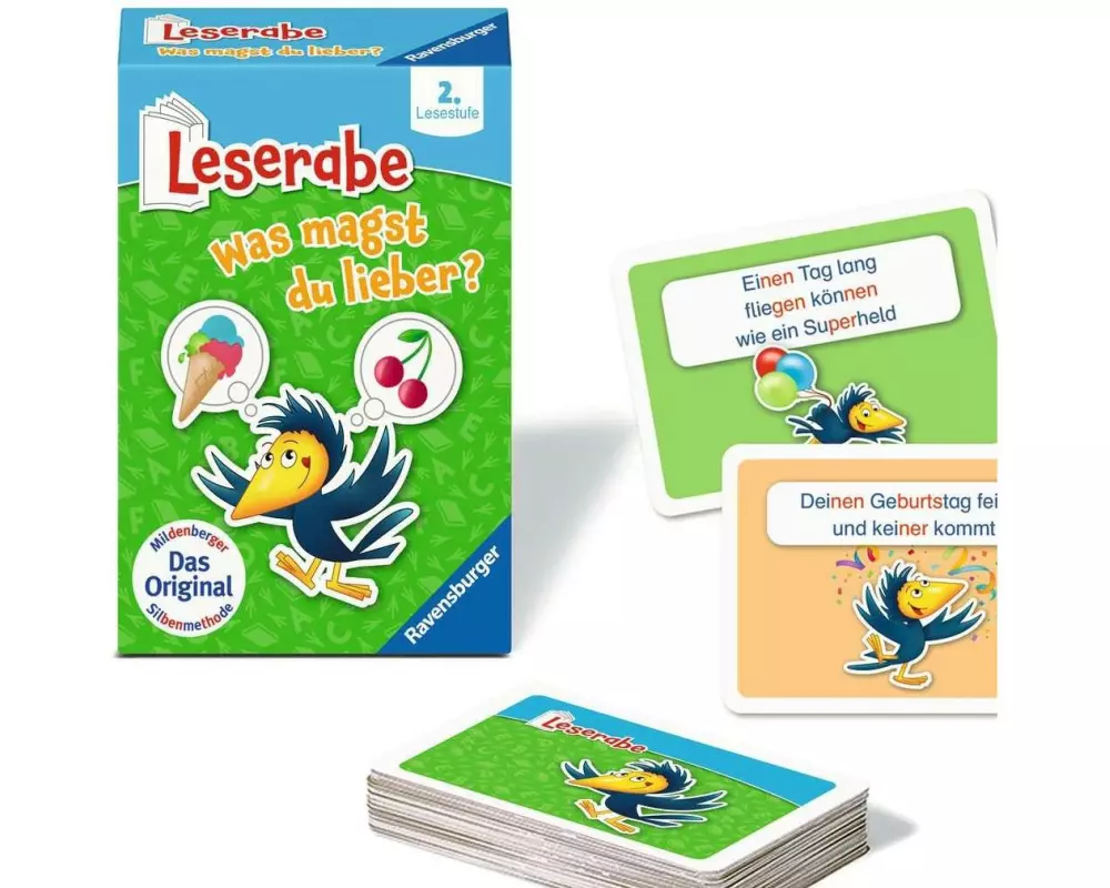 Ravensburger Kartenspiel Leserabe – Was magst du lieber?
