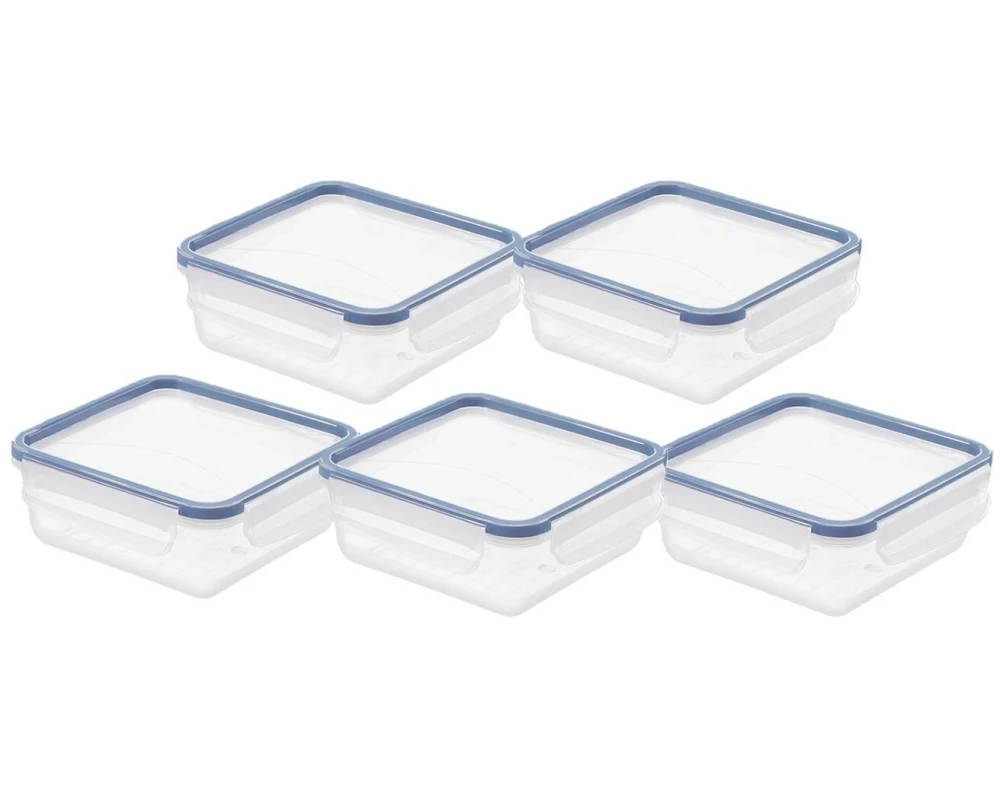 Rotho Set Frischhaltedosen CLIC & LOCK 5 tlg. 4 l, Transparent