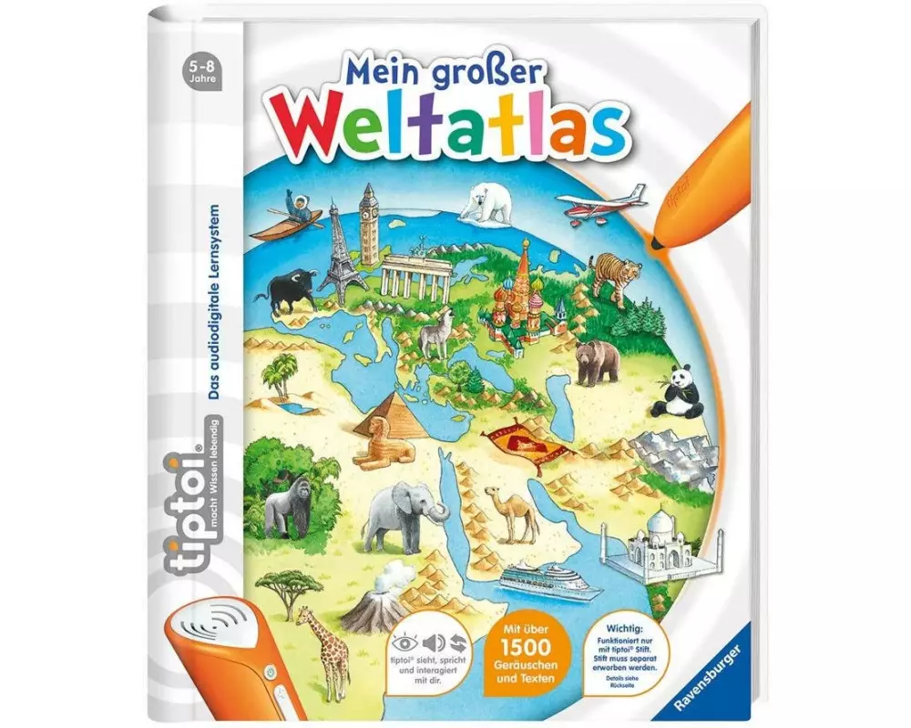 tiptoi Lernbuch Mein grosser Weltatlas