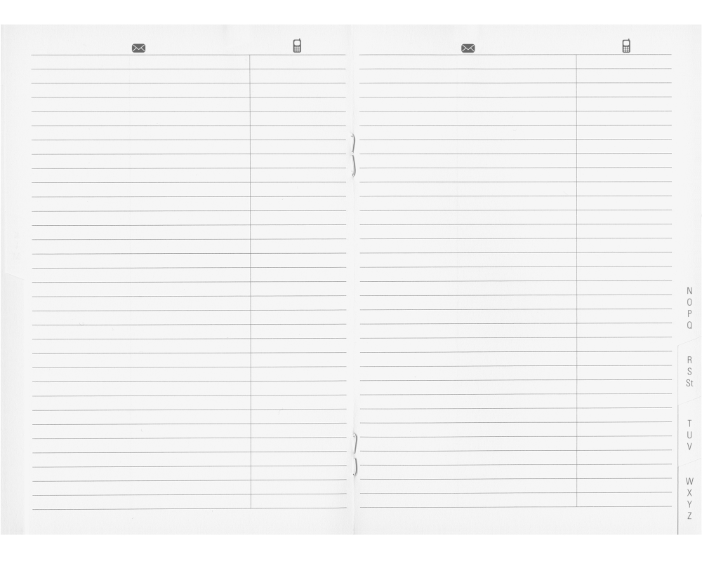 BIELLA Istanbul Adressregister 85560800U 16 Seiten 10.6x15.3cm