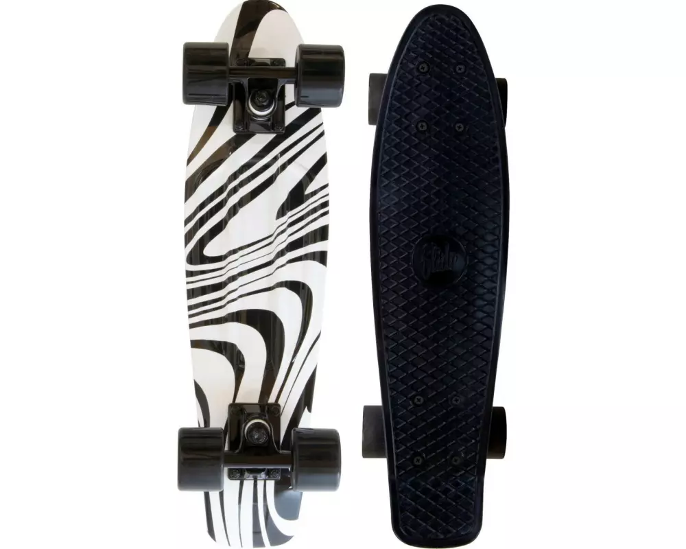 Slide Cruiser Board Black & White, 22 Zoll