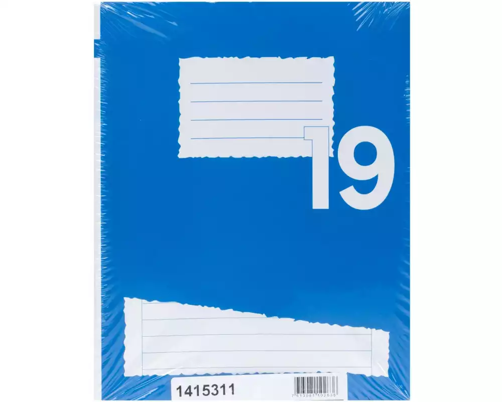 office focus Schulheft FSC E5, Liniert, Blau, 10 Stück