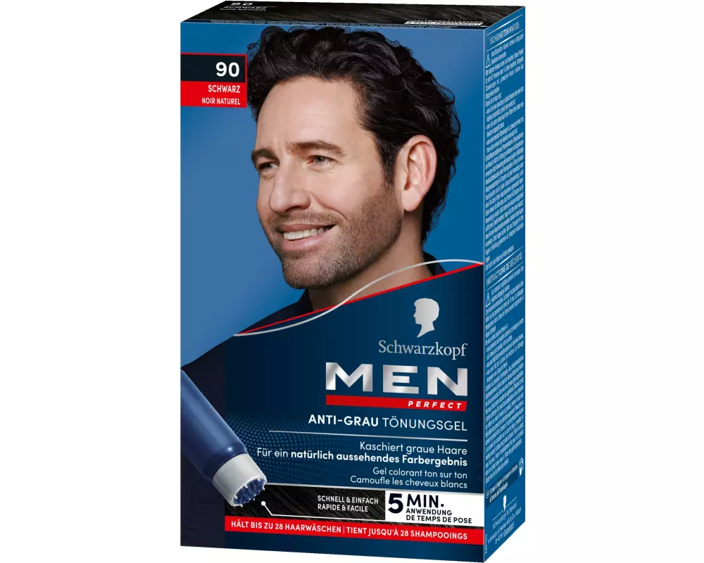 Schwarzkopf Men Perfect Haarcoloration Anti-Grau 90 Schwarz