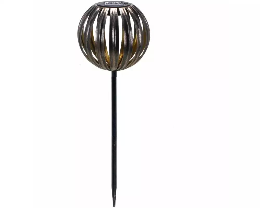 Dameco Solar Leuchte Metall rund