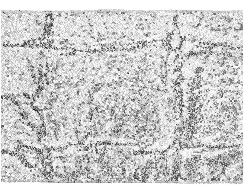 Partydeco Tischläufer Pailetten 30 x 500 cm, Silber, 1 Stück