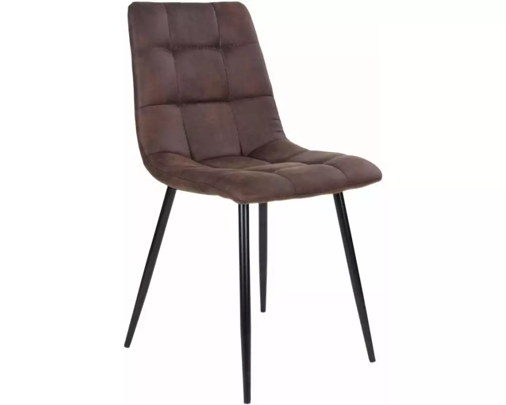 House Nordic Stuhl Middelfart 2 Stück, 86 x 55 cm, Braun/Schwarz
