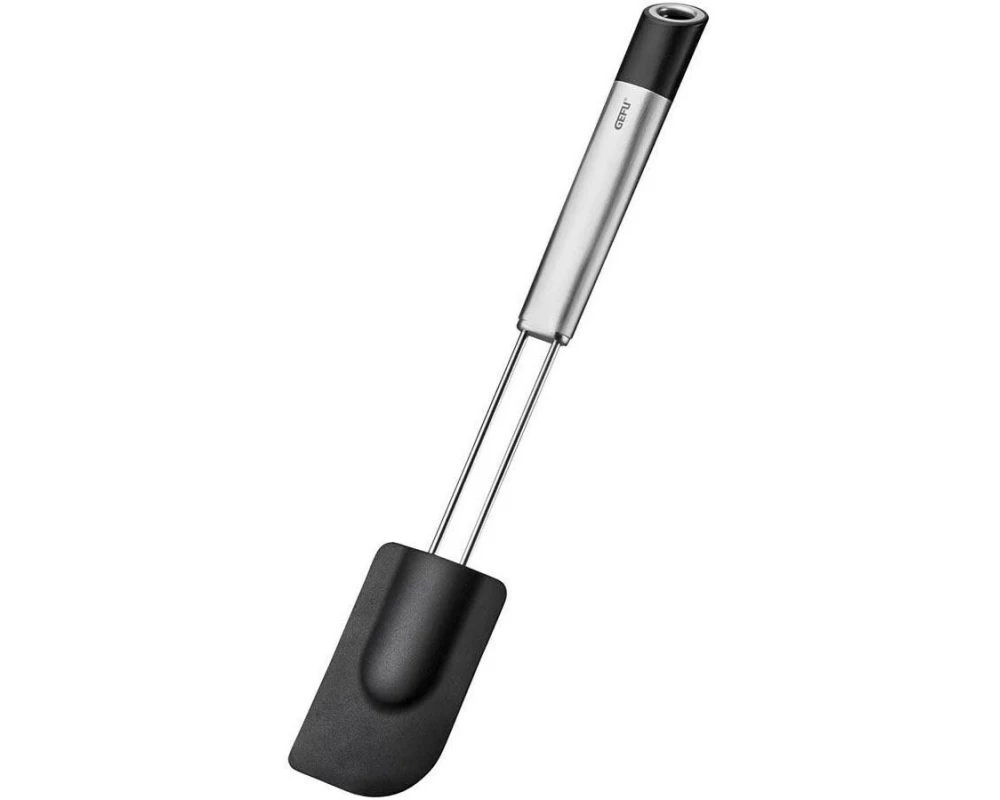 GEFU Teigschaber Primeline 28.6 cm, Schwarz/Silber
