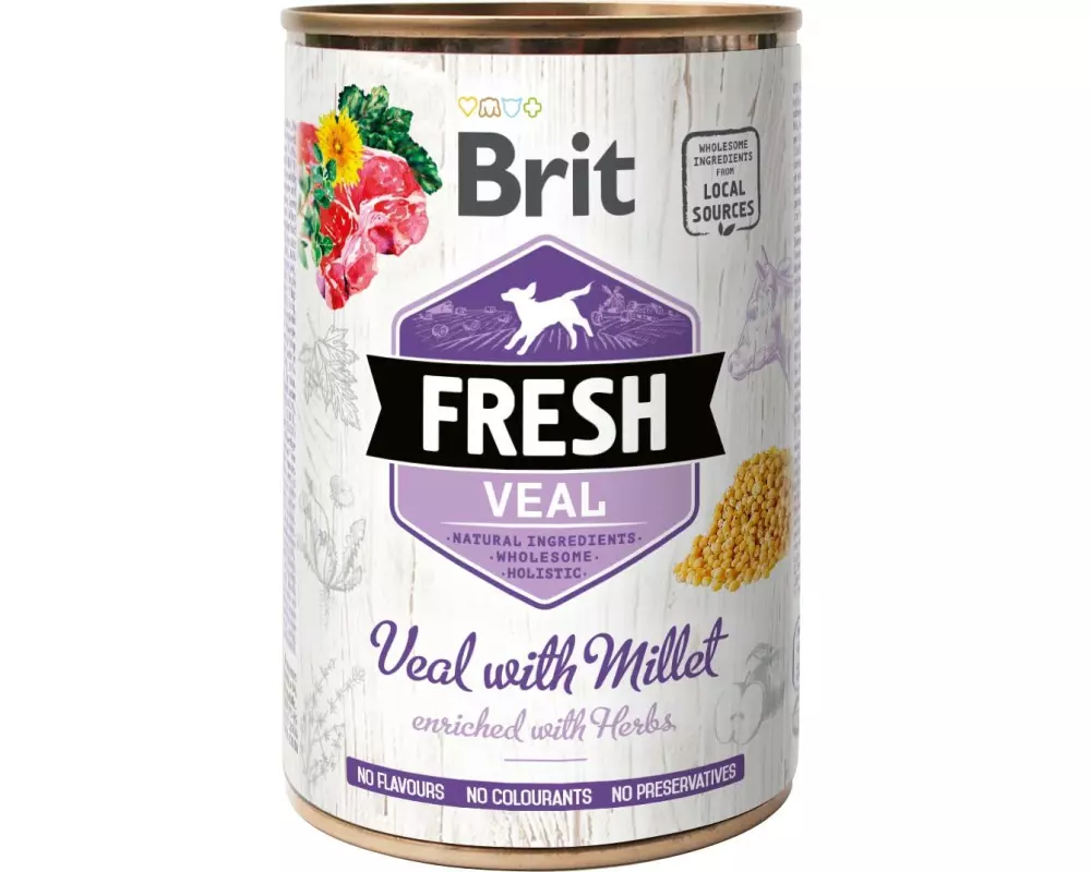Brit Nassfutter Fresh Veal with Millet 6 x 400 g